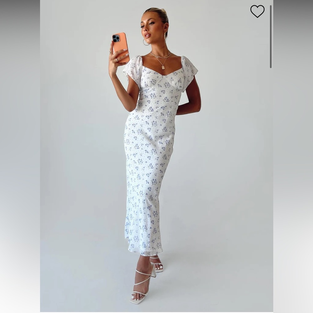 Princess polly HERA MAXI DRESS WHITE FLORAL